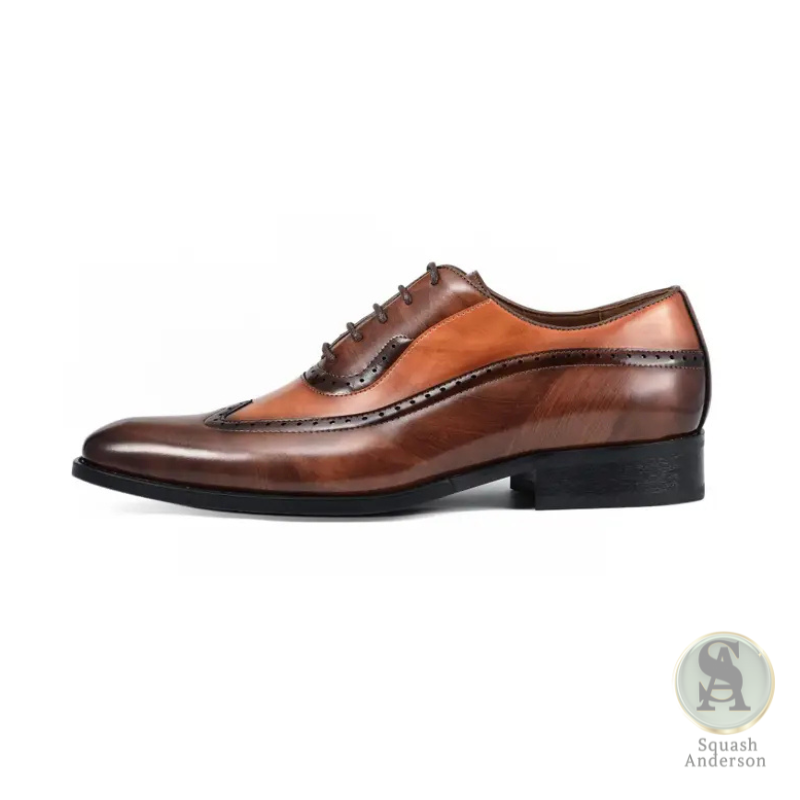 Everett Tan Wingtip Oxfords