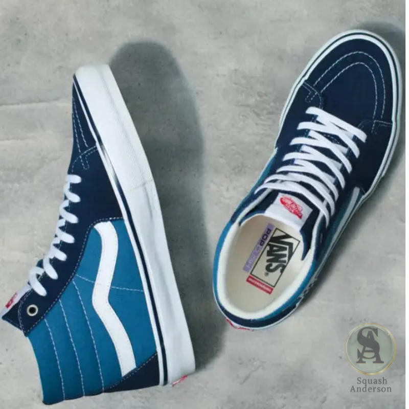 Vans Skate Sk8-Hi Navy and White