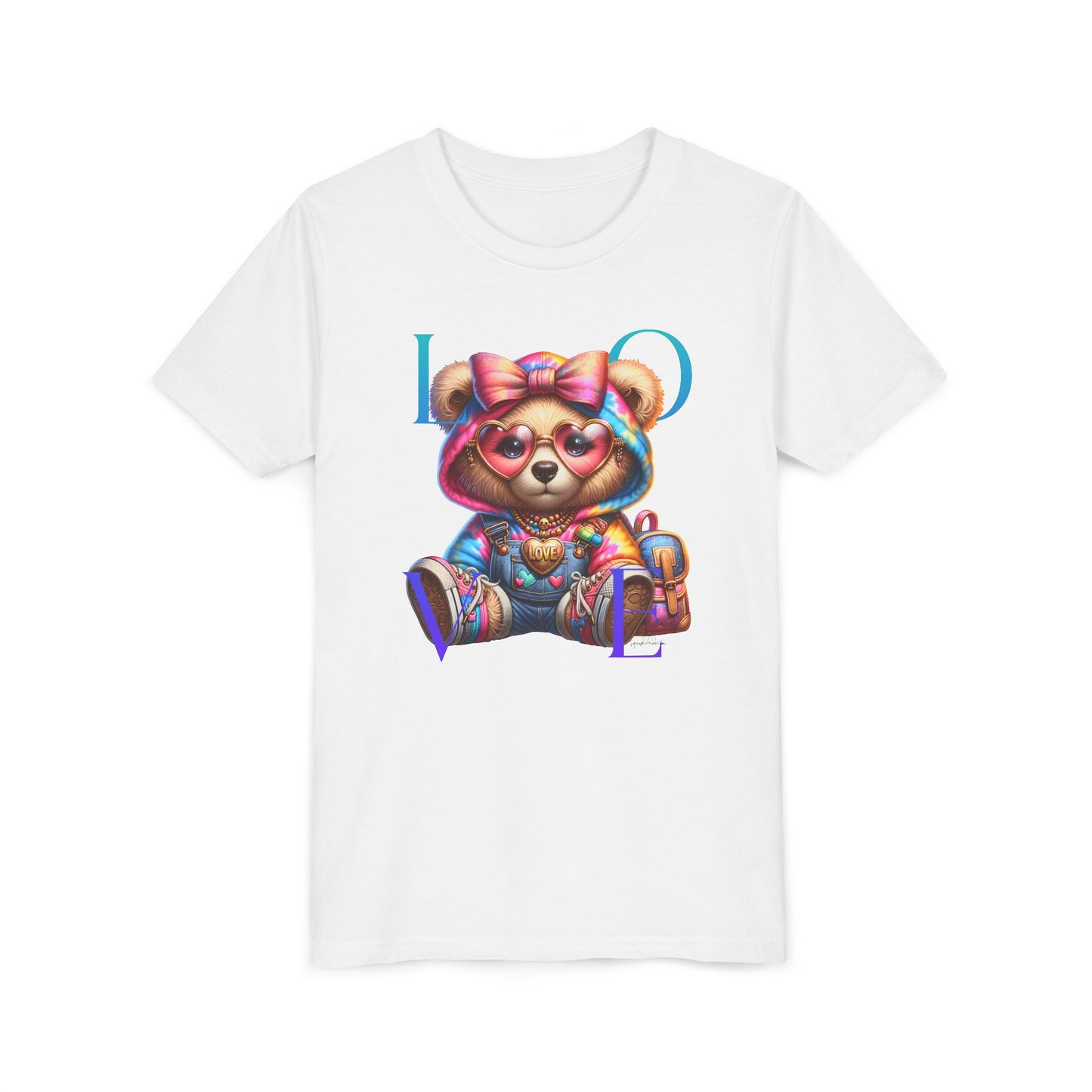 Love beat Youth Short Sleeve Tee image 2