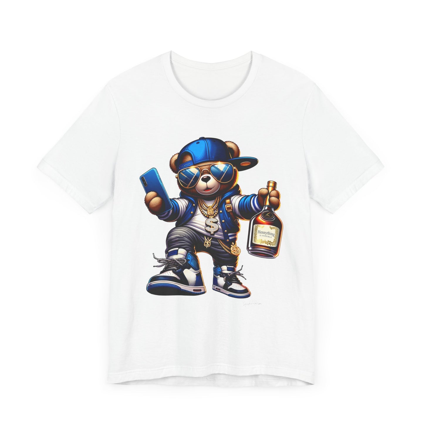 Hennything Bear Unisex Jersey Short Sleeve Tee image 3