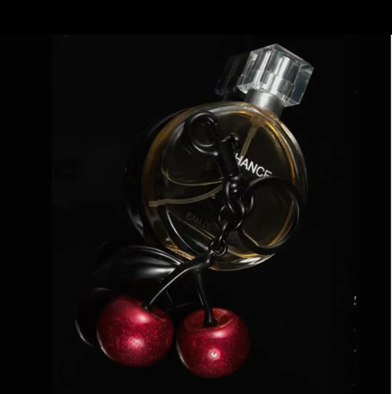 Cherry Luxe Spark Bag Charm & Keychain