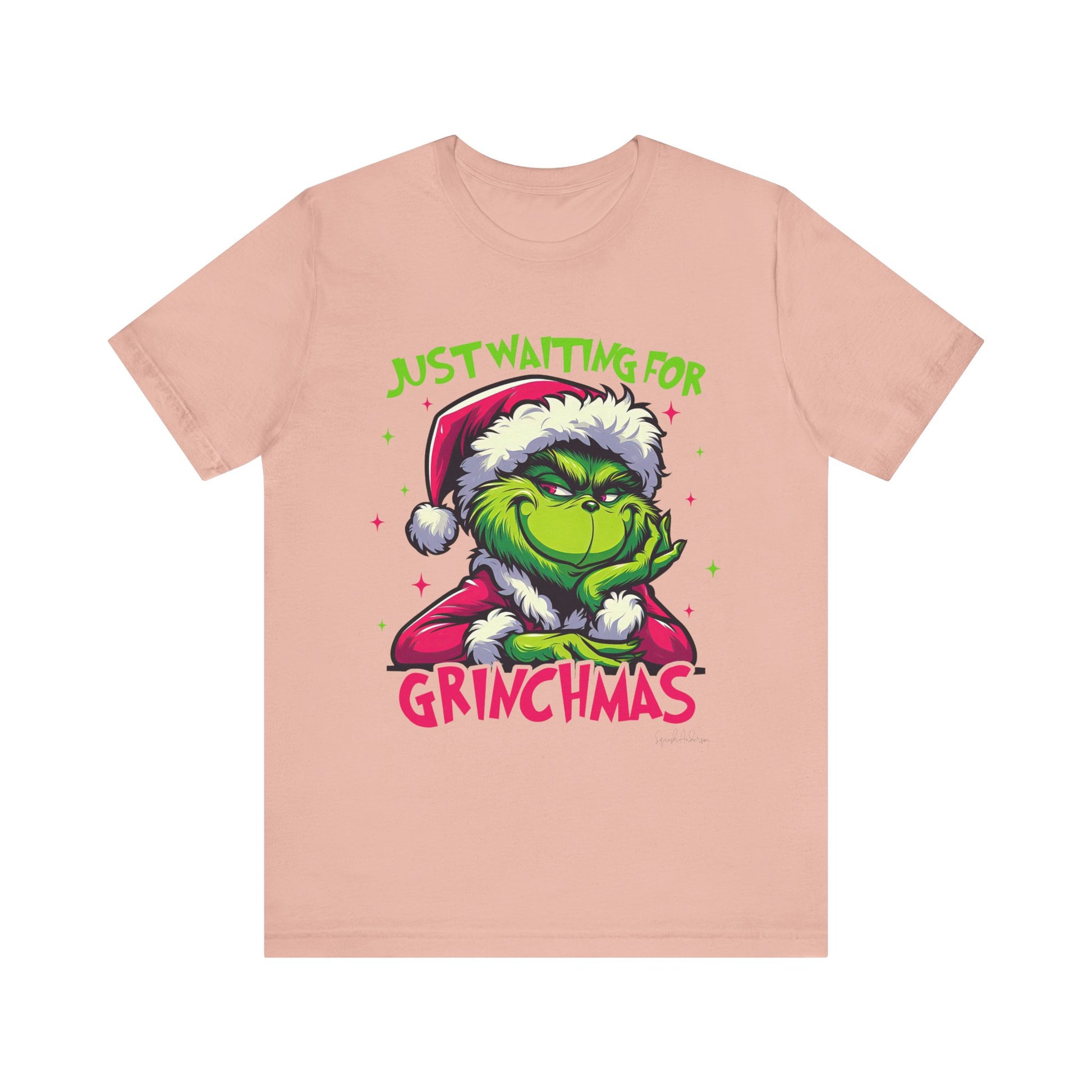 Just Waiting For Grinchmas Unisex Jersey Short Sleeve Tee image 8