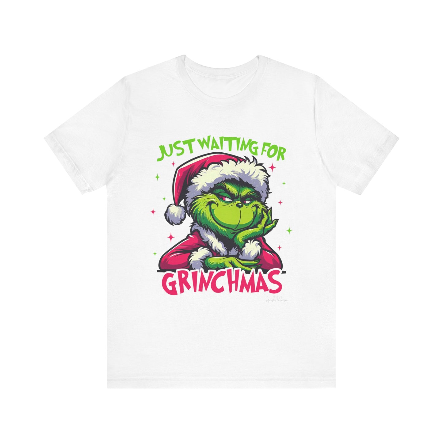 Just Waiting For Grinchmas Unisex Jersey Short Sleeve Tee image 0