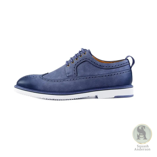 Lian Navy Blue Oxford Shoes