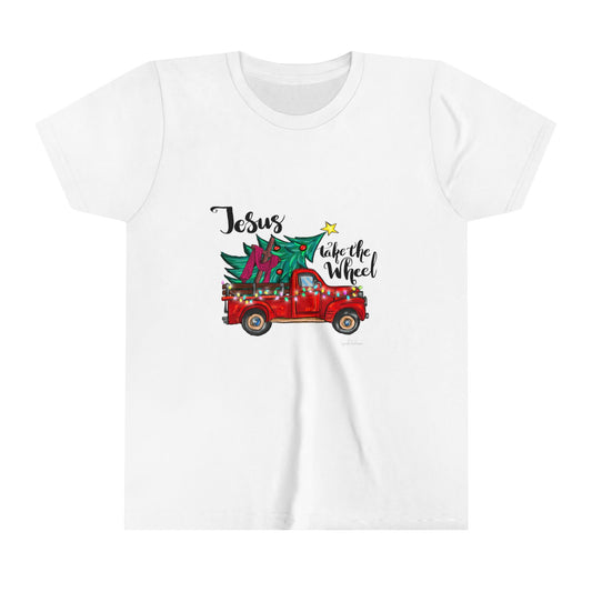 Jesus Take The Wheel Youth Short Sleeve Tee image 0