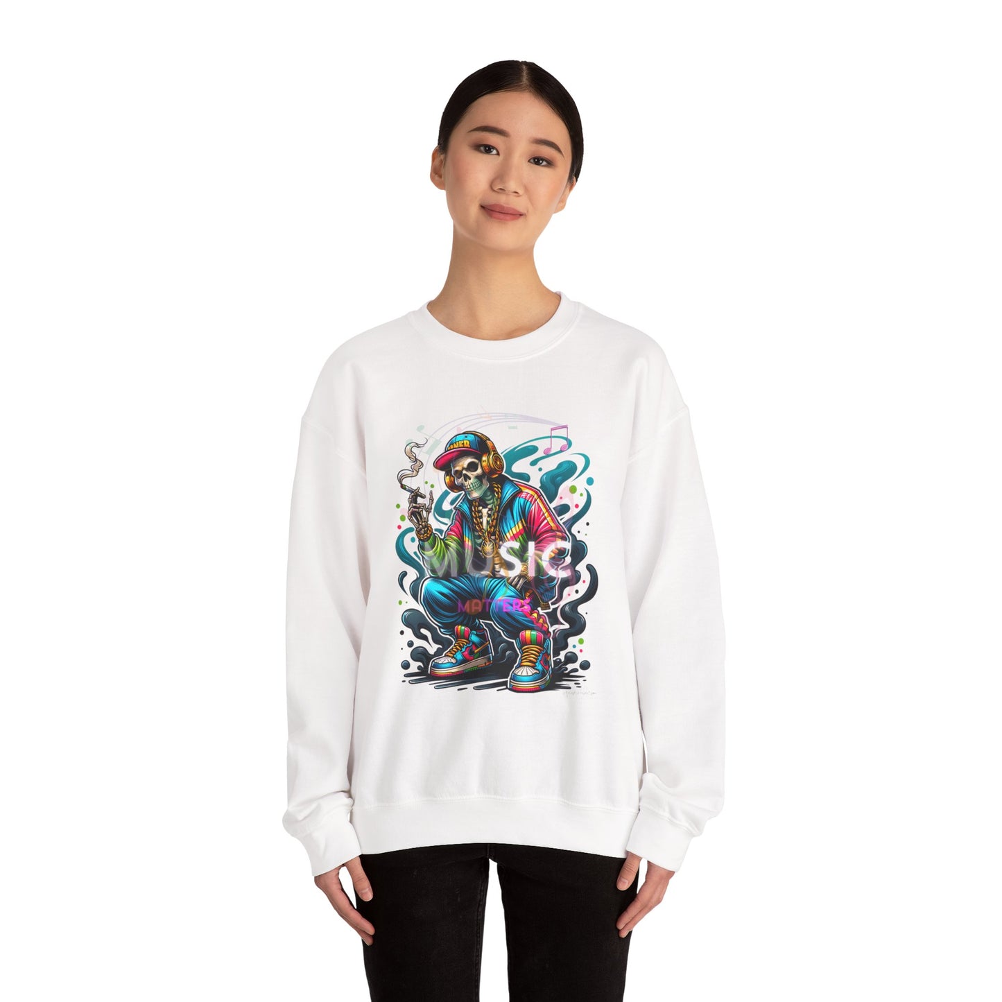 Music Unisex Heavy Blend™ Crewneck Sweatshirt image 3