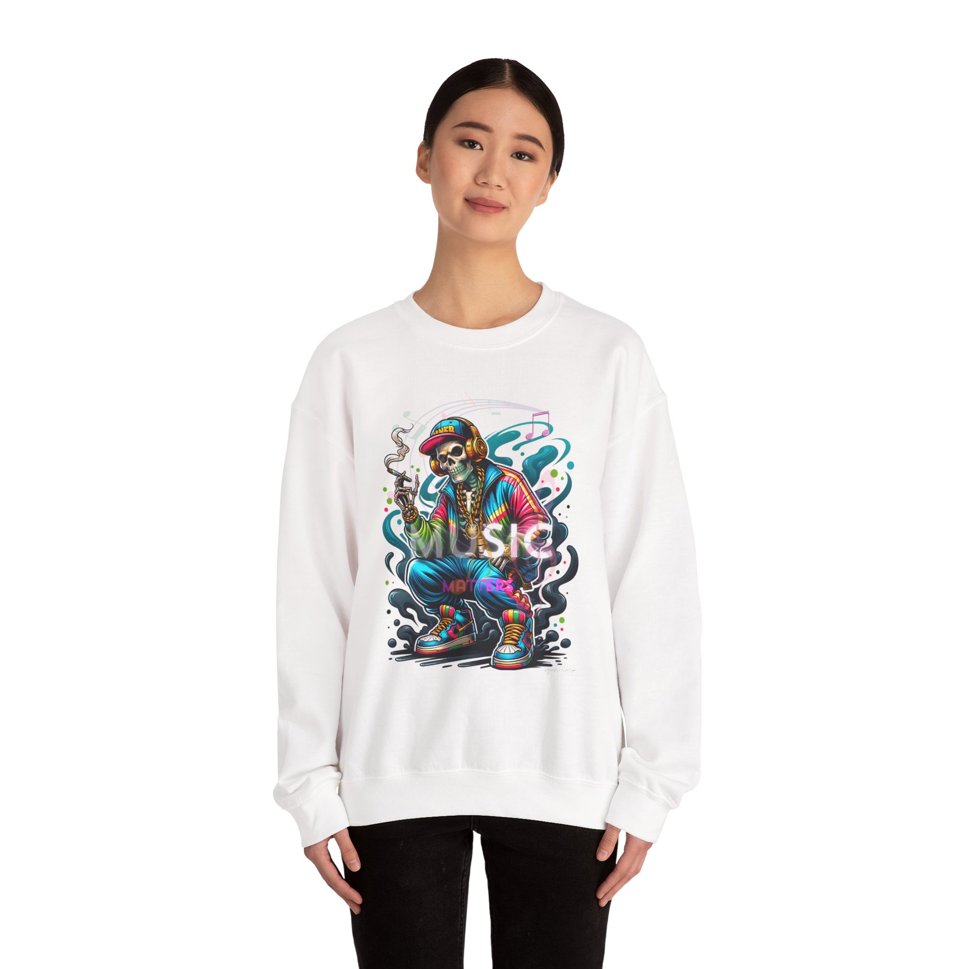 Music Unisex Heavy Blend™ Crewneck Sweatshirt image 3
