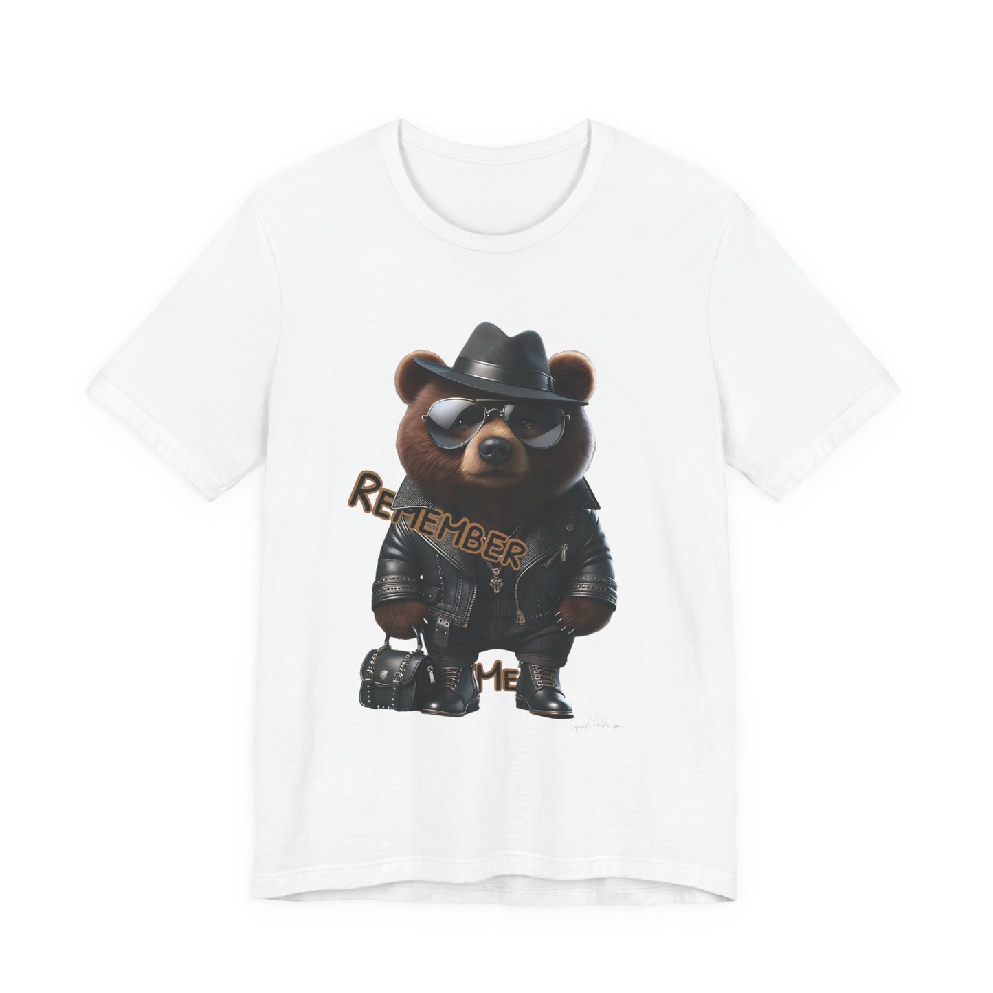 Remember Me Bear Unisex Jersey Short Sleeve Tee image 2