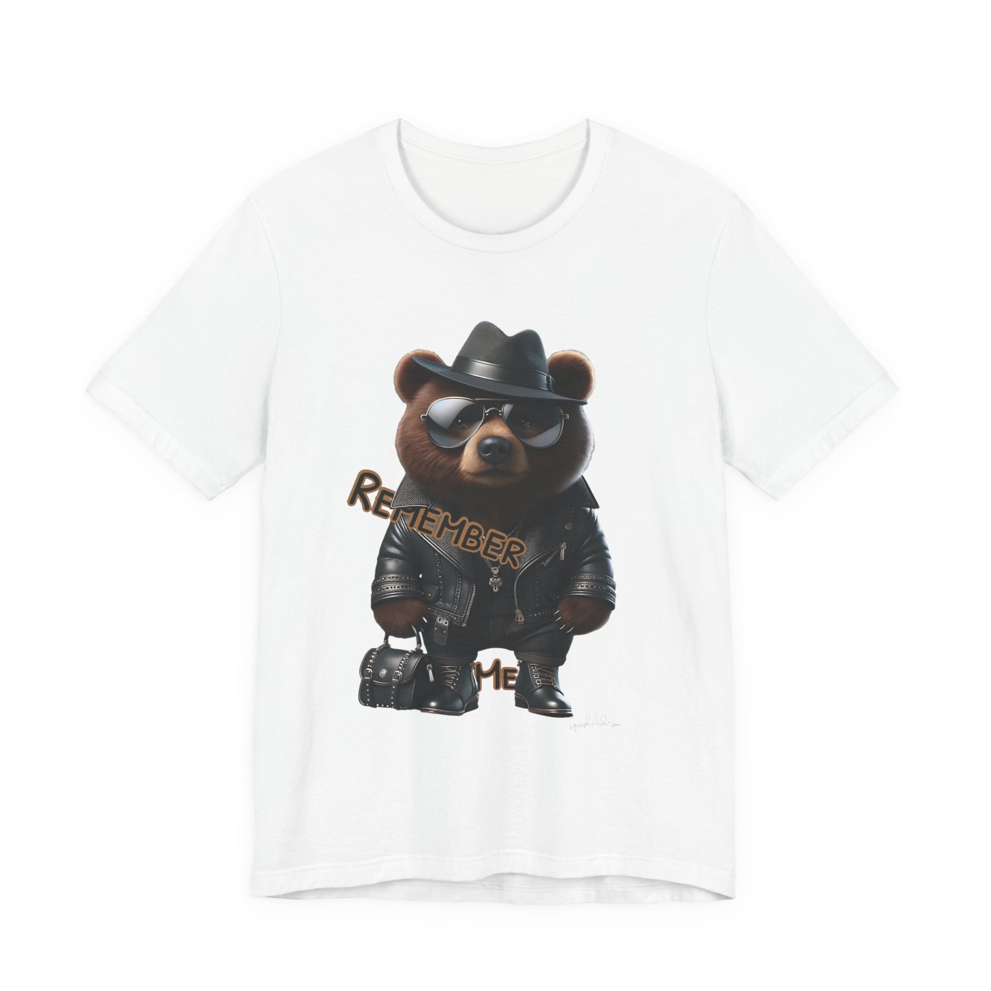 Remember Me Bear Unisex Jersey Short Sleeve Tee image 2