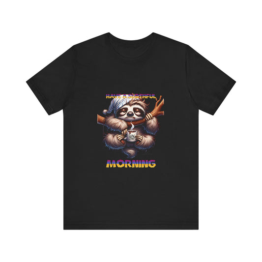 Hanging Sloth Unisex Jersey Short Sleeve Tee image 0