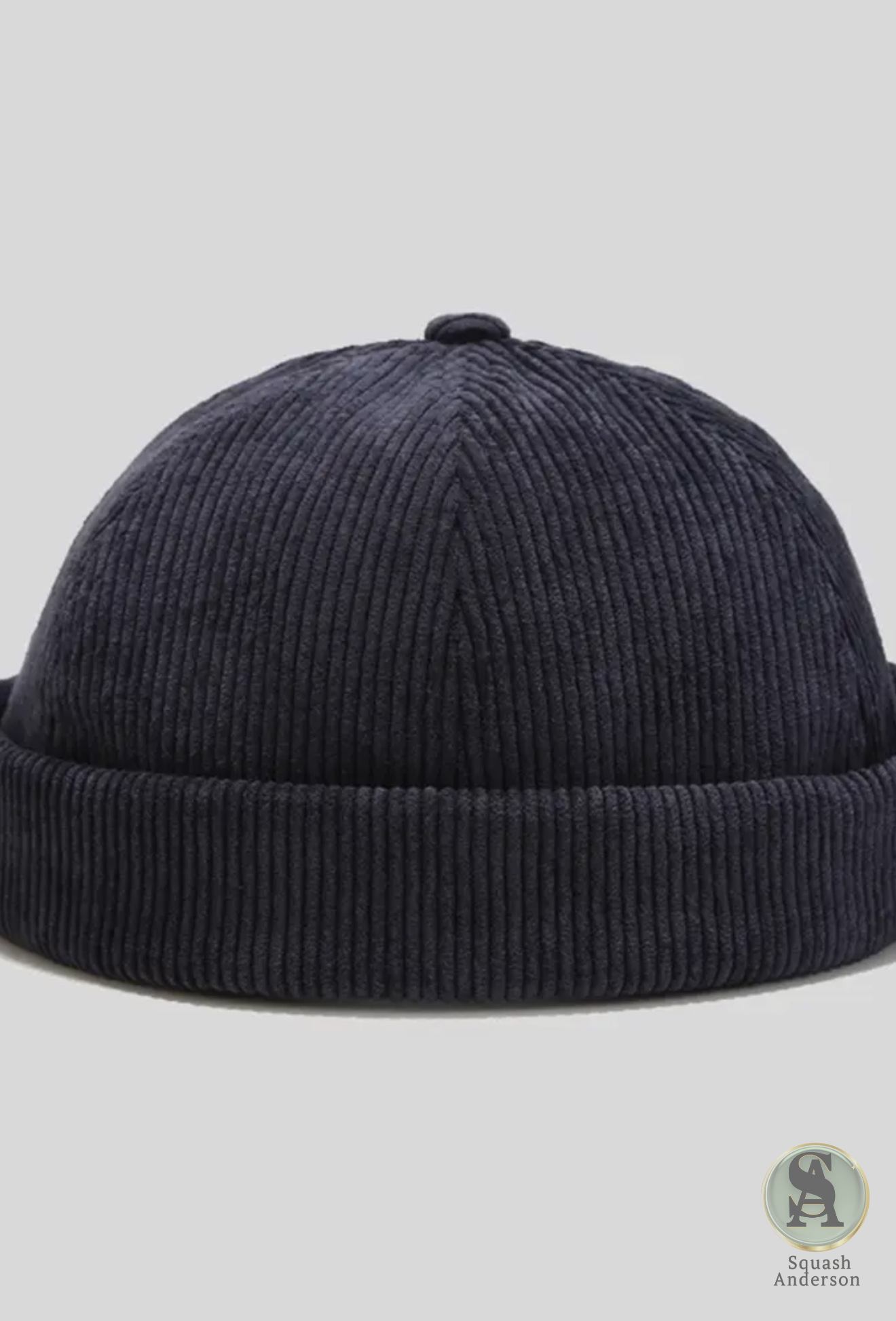 Solid Color Corduroy Melon Hat