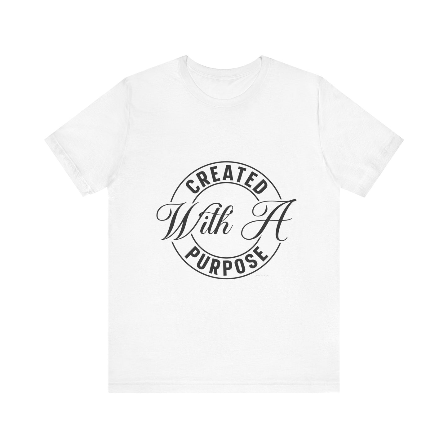 Created with a purpose Unisex Jersey Short Sleeve Tee image 0