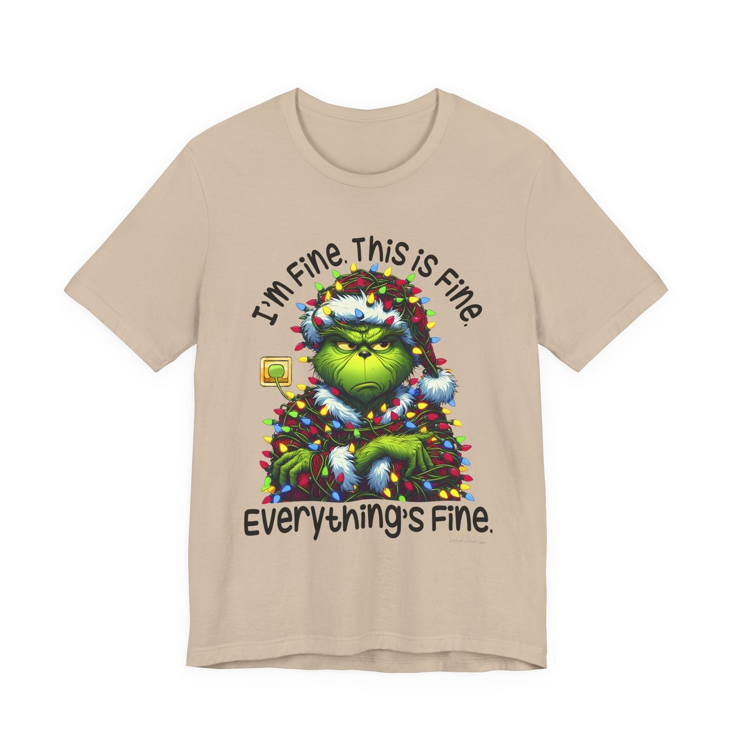 Im Fine Grinch Unisex Jersey Short Sleeve Tee image 14