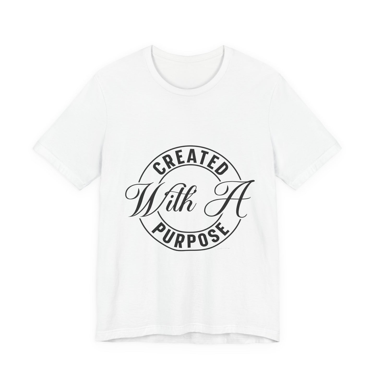 Created with a purpose Unisex Jersey Short Sleeve Tee image 2