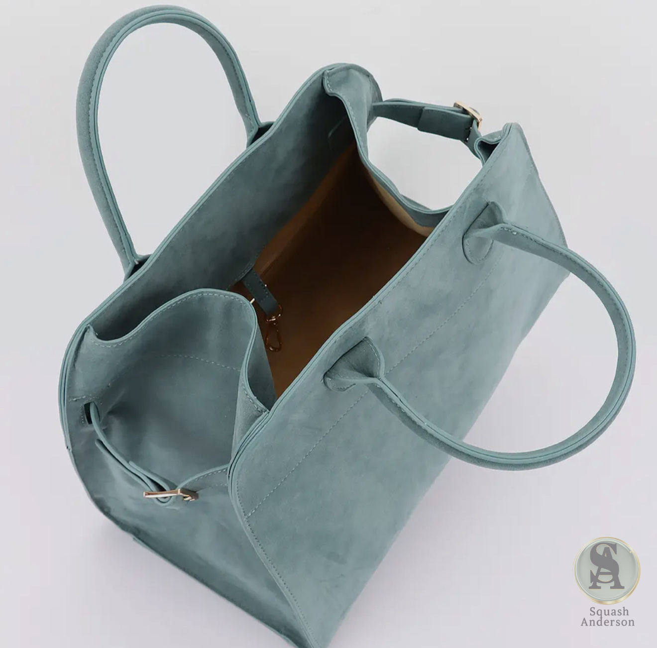 Velour Luxe Structured Tote