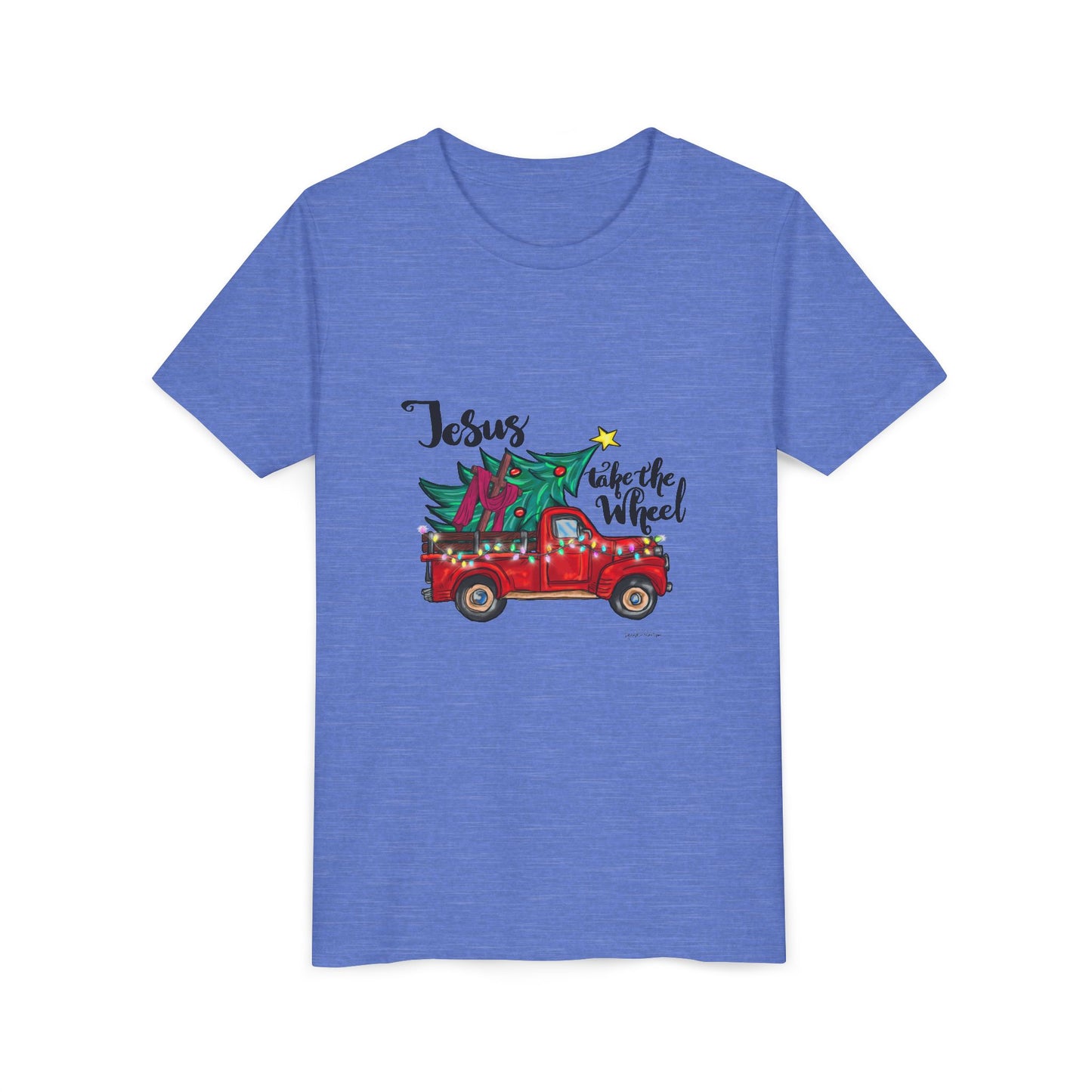 Jesus Take The Wheel Youth Short Sleeve Tee image 14
