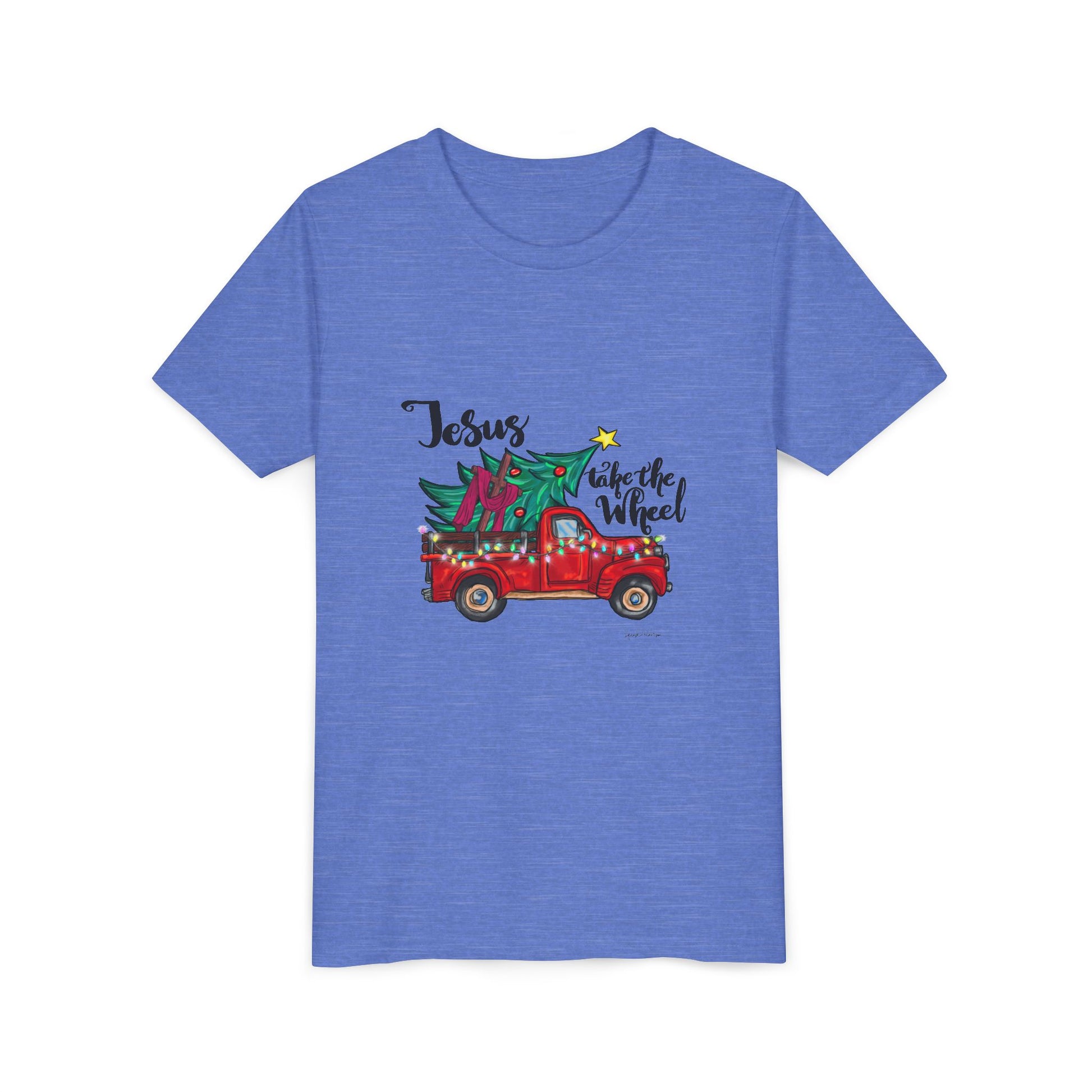 Jesus Take The Wheel Youth Short Sleeve Tee image 14