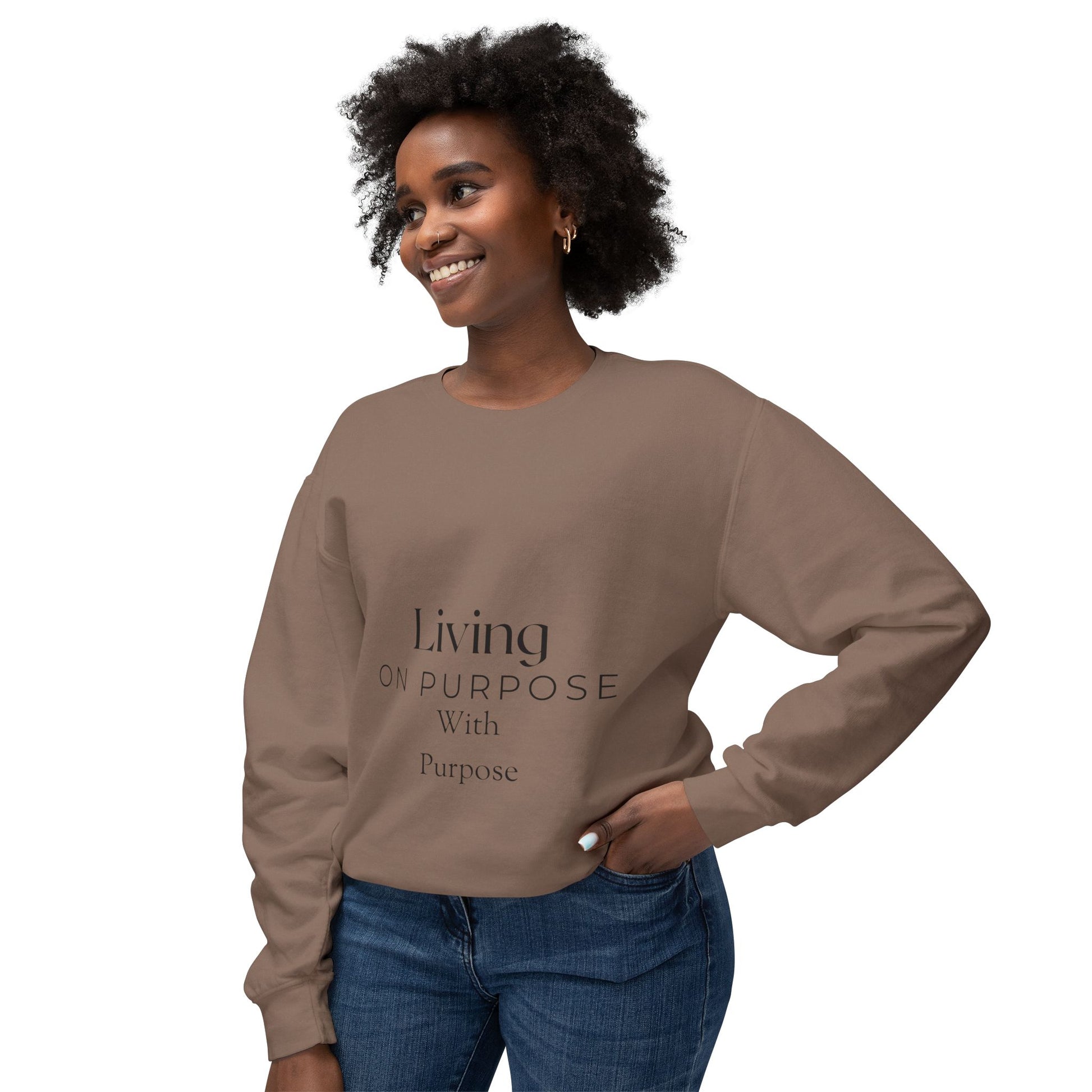 Living On Purpose Unisex Lightweight Crewneck Sweatshirt image 6