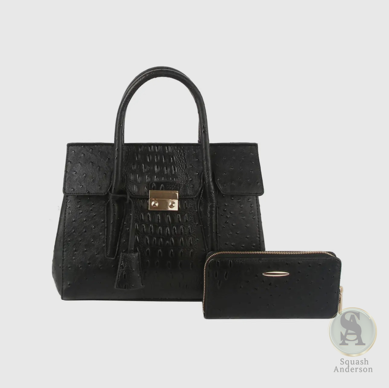 Croc Luxe 2-in-1 Top Handle & Crossbody Bag Set