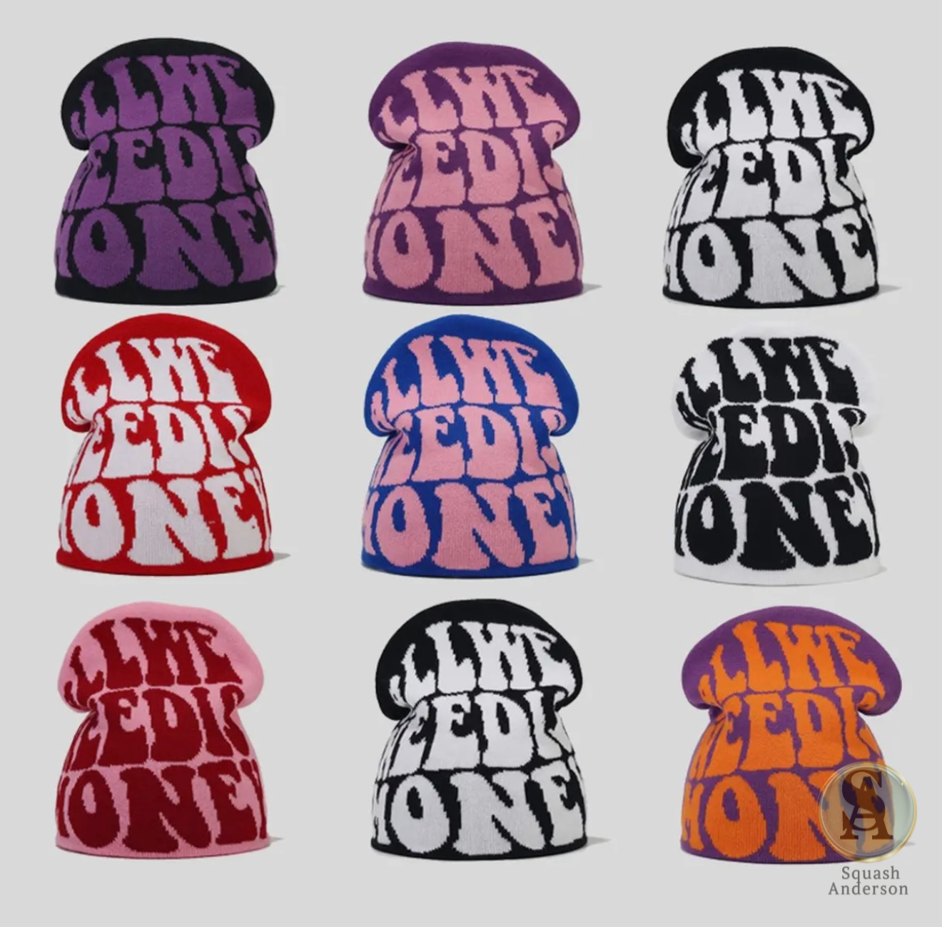 Alphabet Beanie “All We Need Is Money”