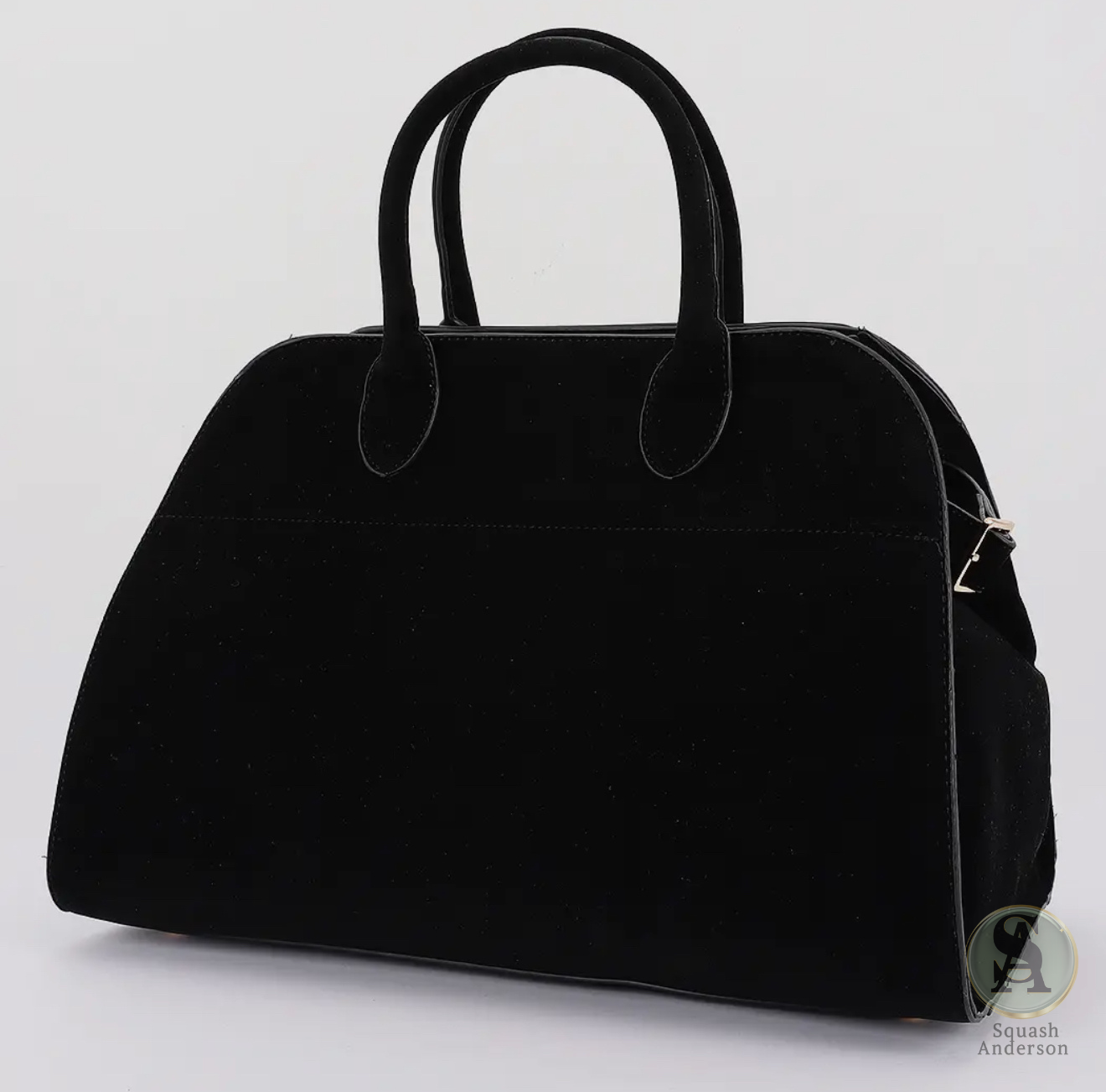 Velour Luxe Structured Tote