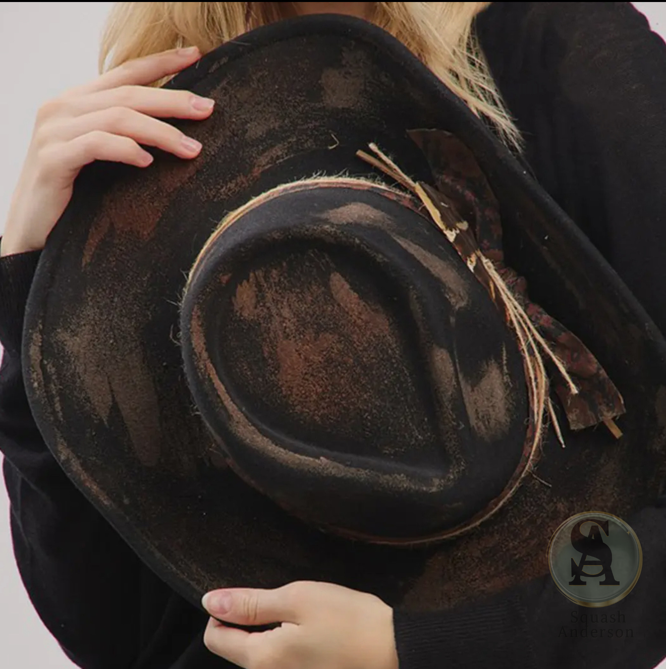 Vintage Black Cowboy Hat