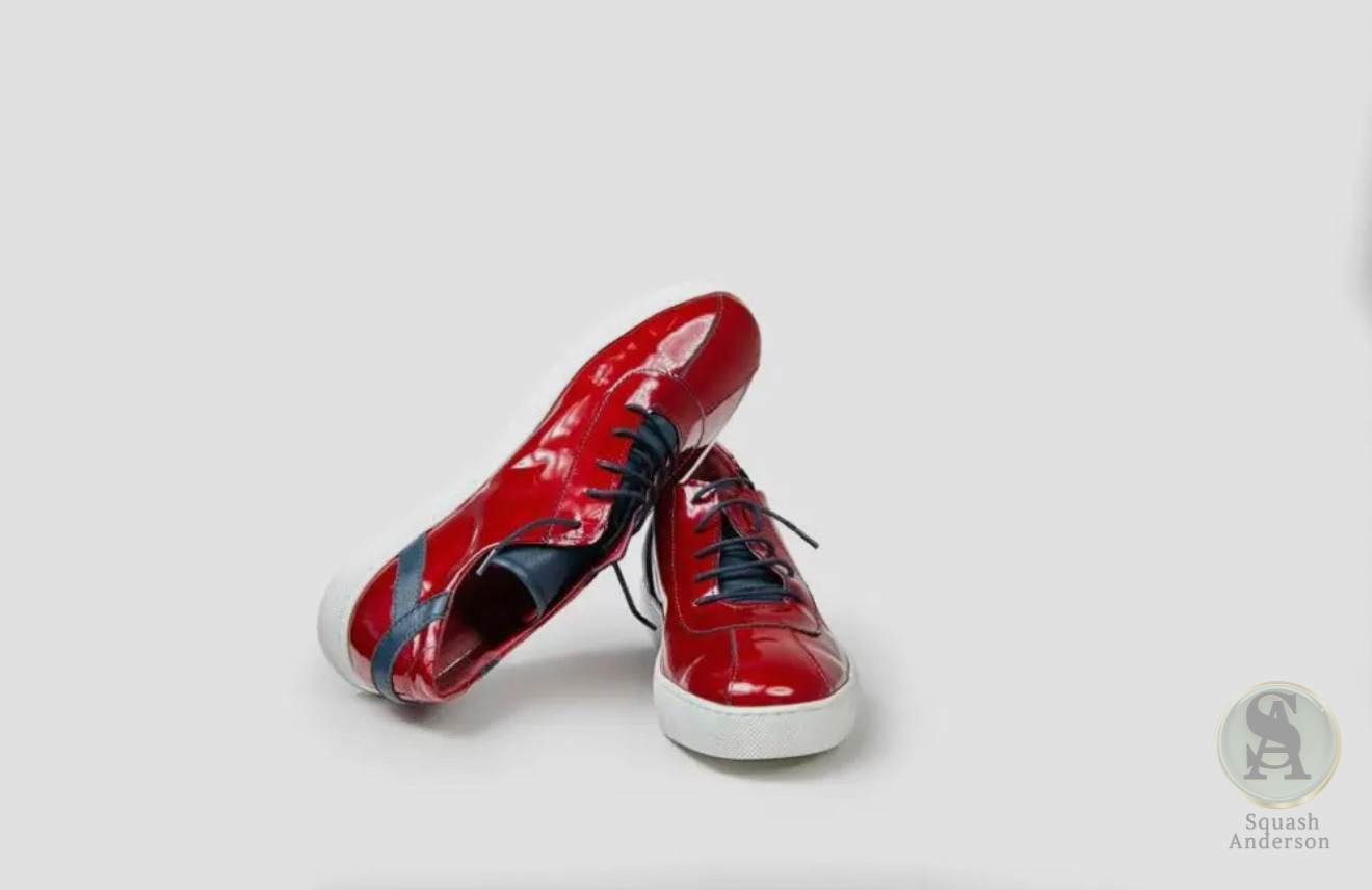 Red Patent Leather Sneakers