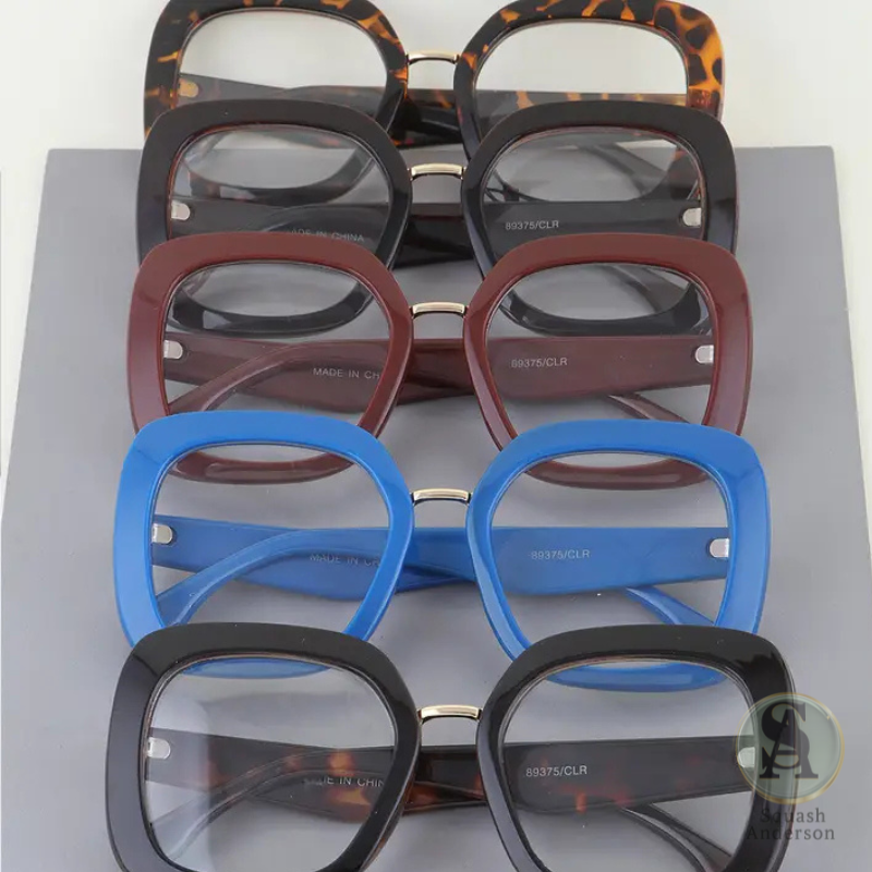 Bold Block Rectangle Glasses
