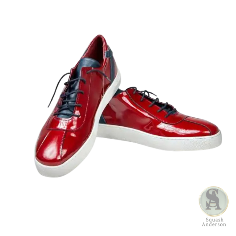 Red Patent Leather Sneakers