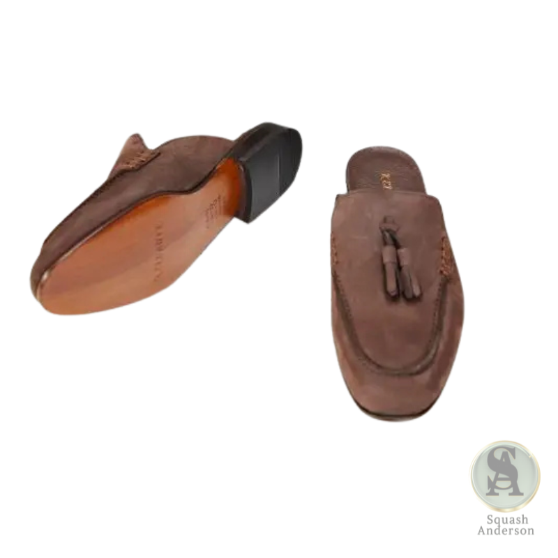 Keldante Brown Calfskin Mule Slide