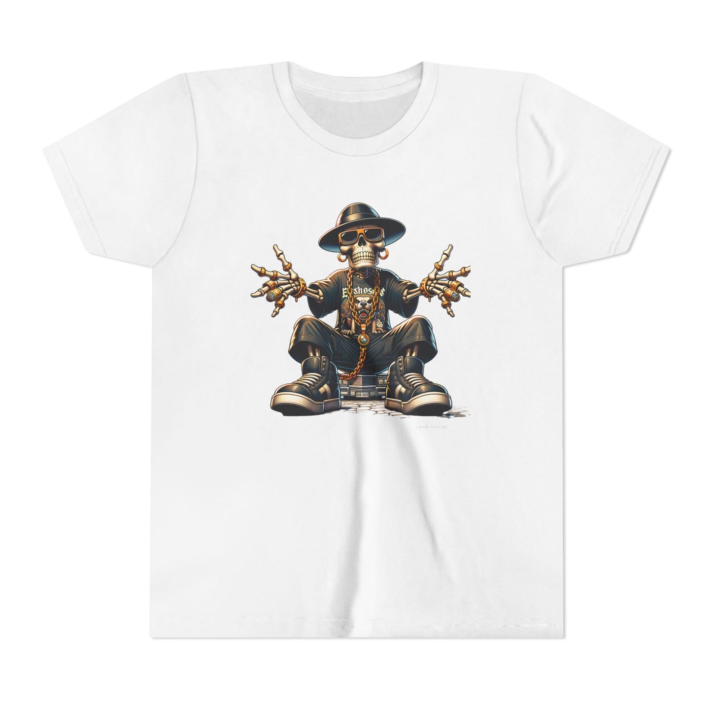 Chained Skeleton Youth Short Sleeve Tee image 0