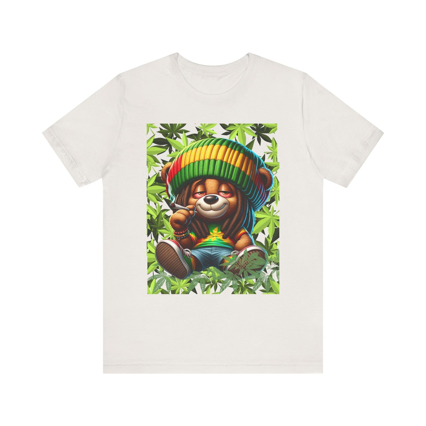 Flower Bear Unisex Jersey Short Sleeve Tee image 0