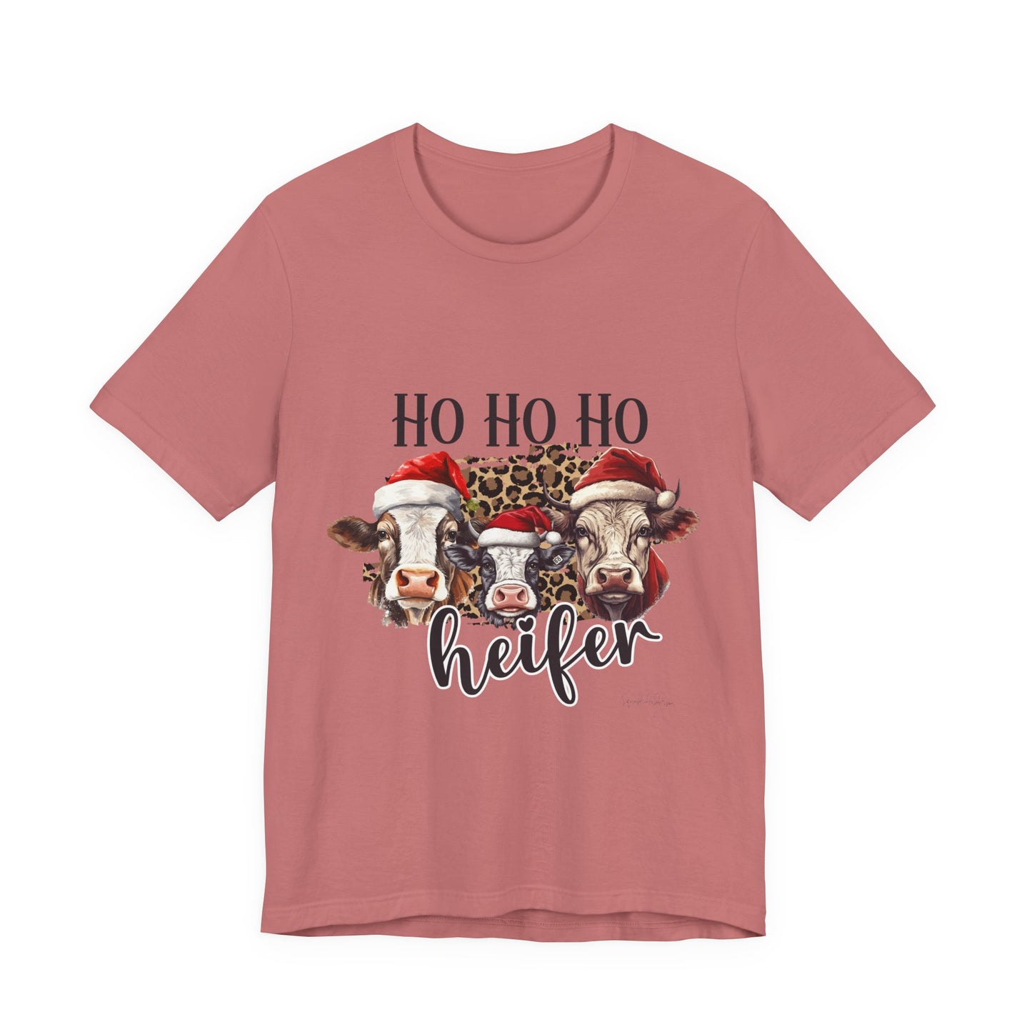 Ho Ho Ho Heifer Unisex Jersey Short Sleeve Tee image 6