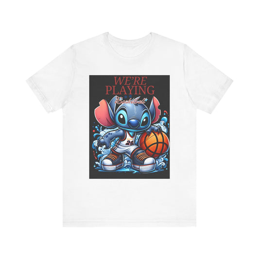 Throwing Baskets Blk Unisex Jersey Short Sleeve Tee image 0