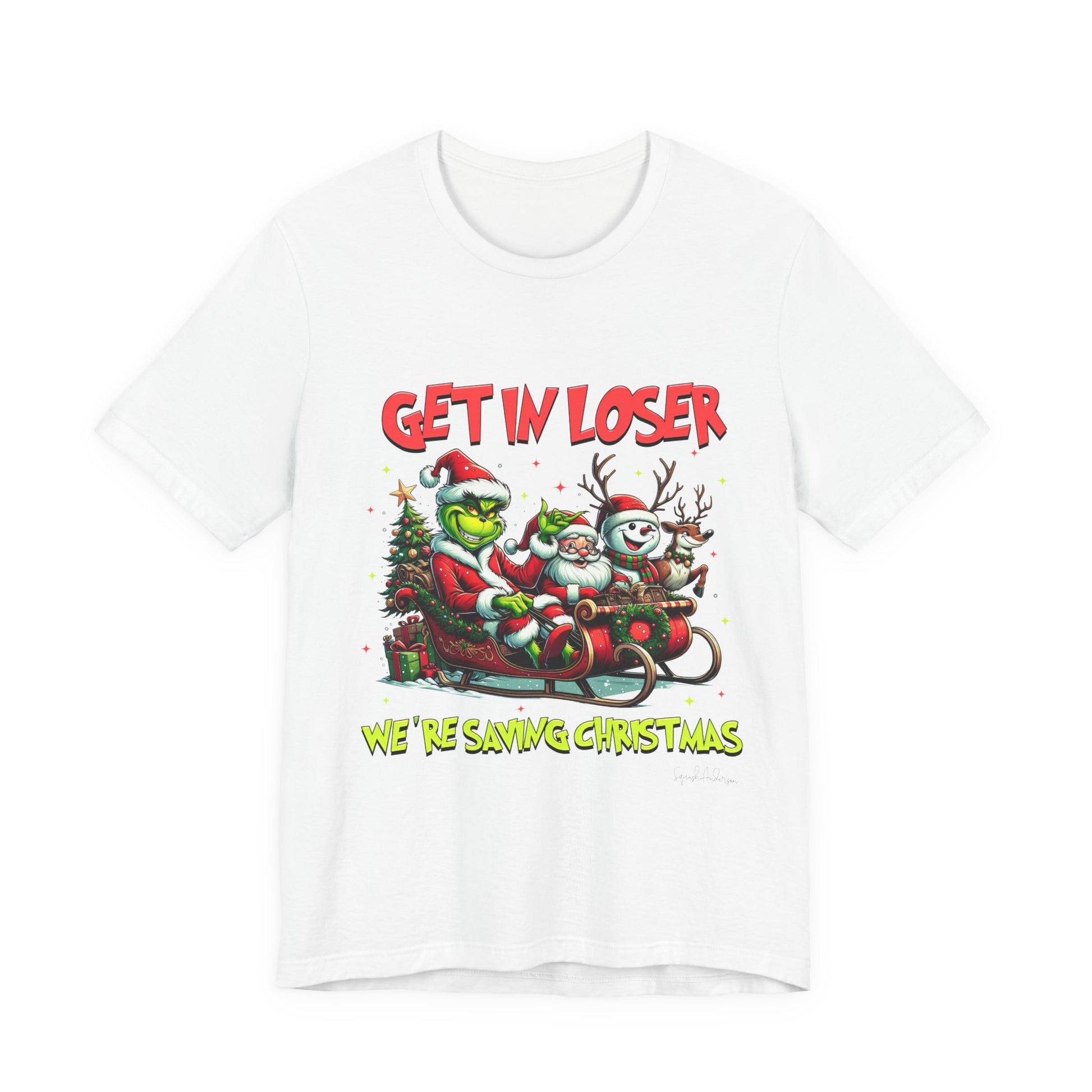 Get In Loser Grinch Unisex Jersey Short Sleeve Tee image 2