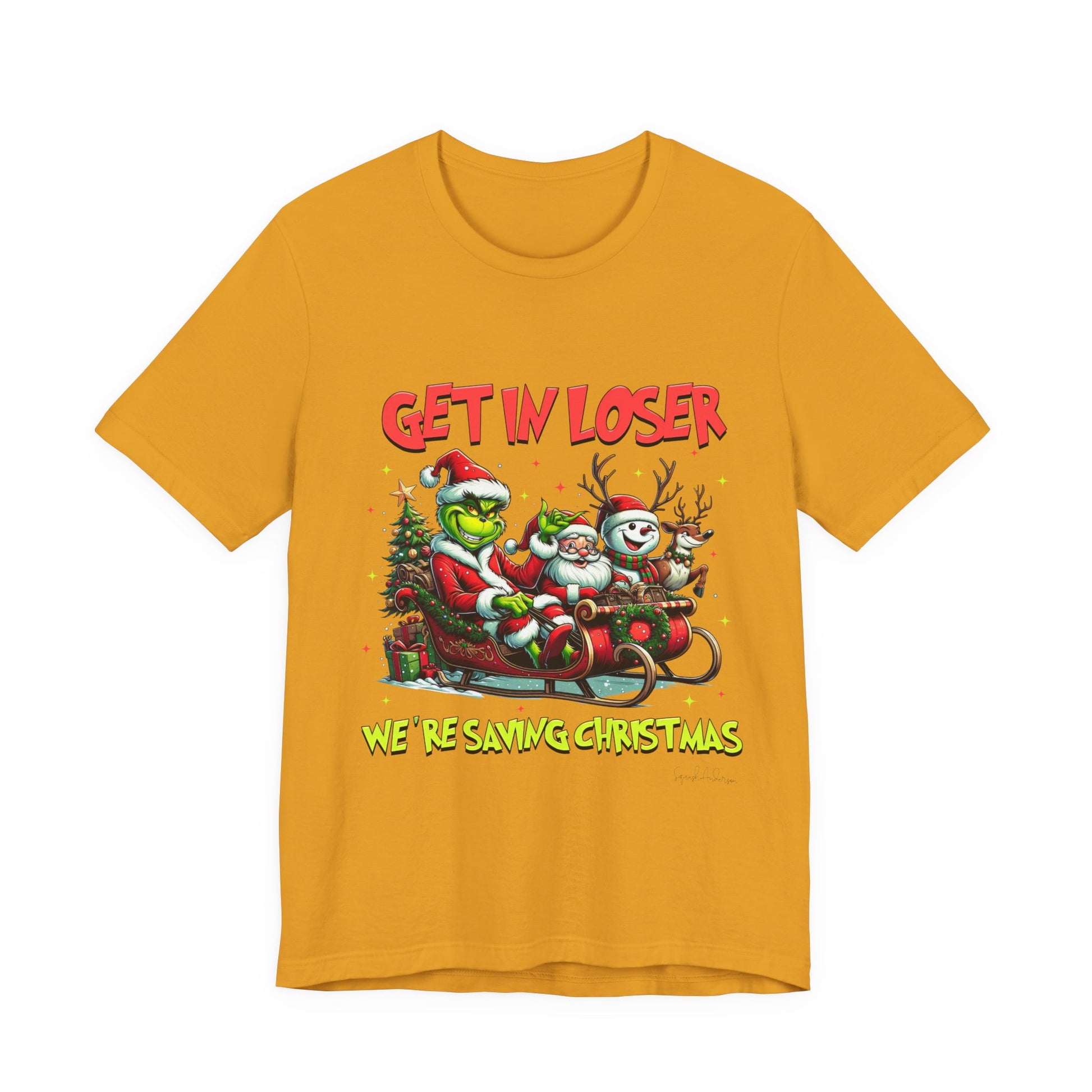 Get In Loser Grinch Unisex Jersey Short Sleeve Tee image 10