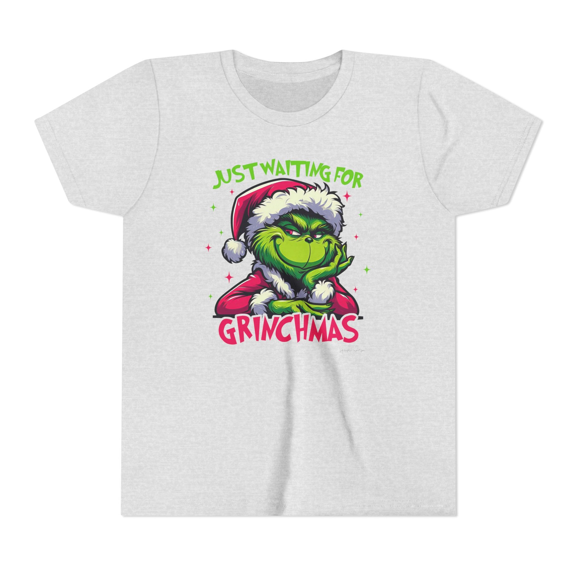 Grinchy Christmas Youth Short Sleeve Tee image 4