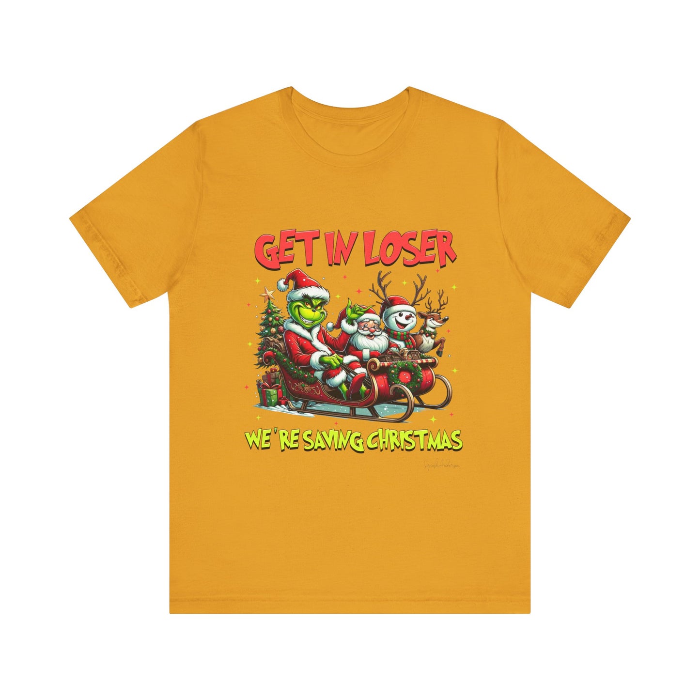 Get In Loser Grinch Unisex Jersey Short Sleeve Tee image 8