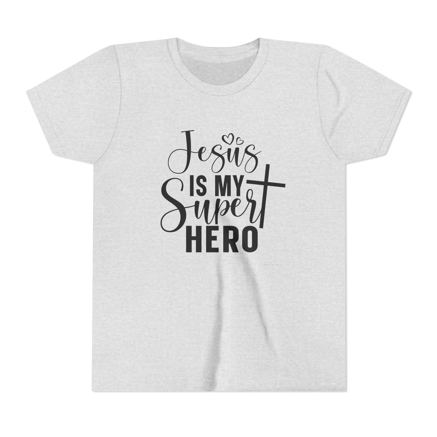 Jesus Is my Super hero Youth Short Sleeve Tee image 0