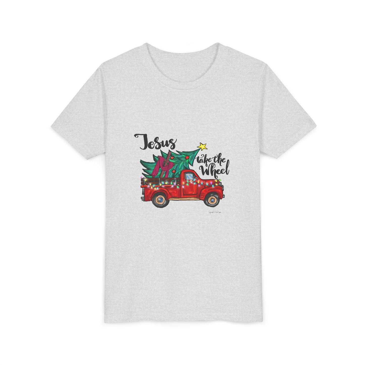 Jesus Take The Wheel Youth Short Sleeve Tee image 6