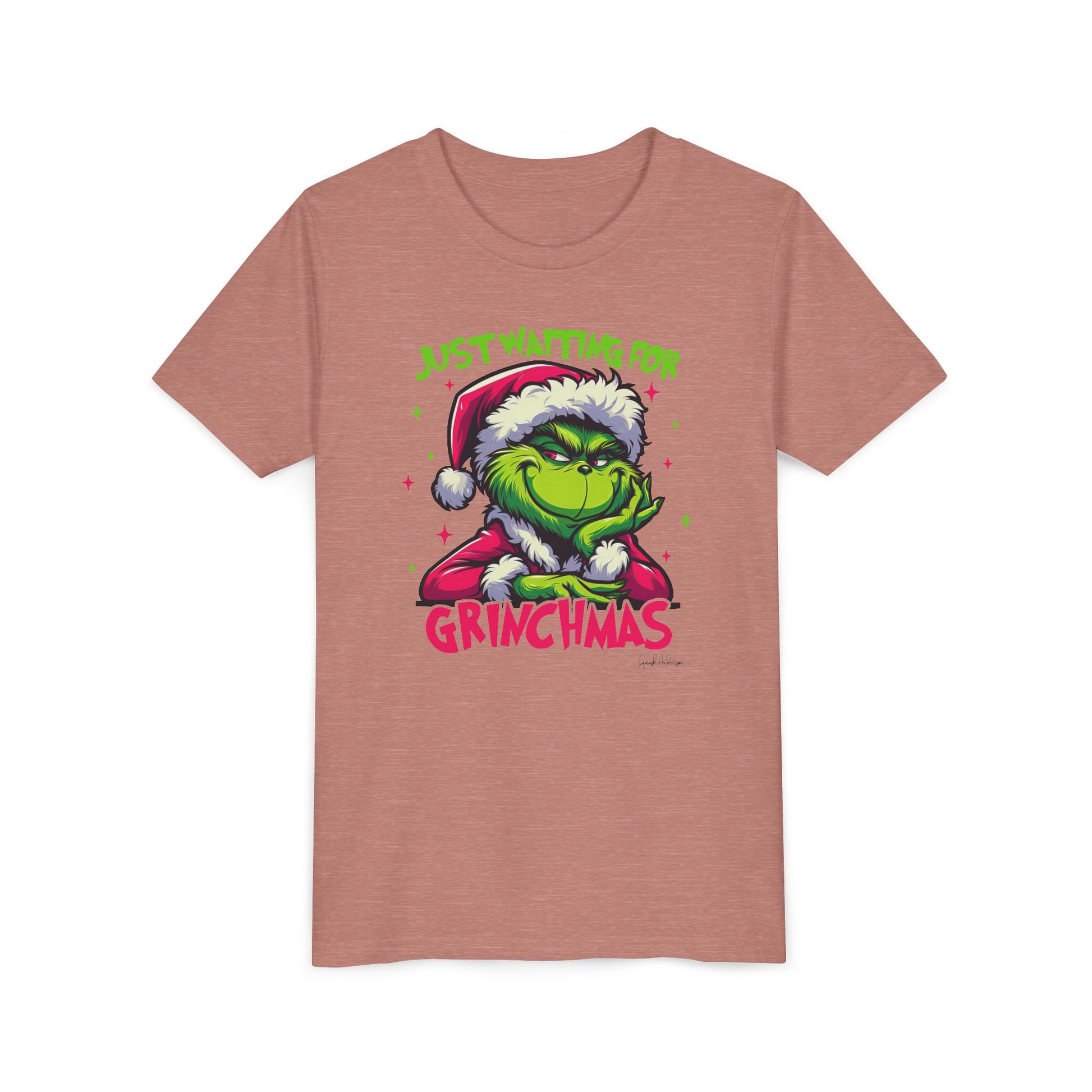 Grinchy Christmas Youth Short Sleeve Tee image 10