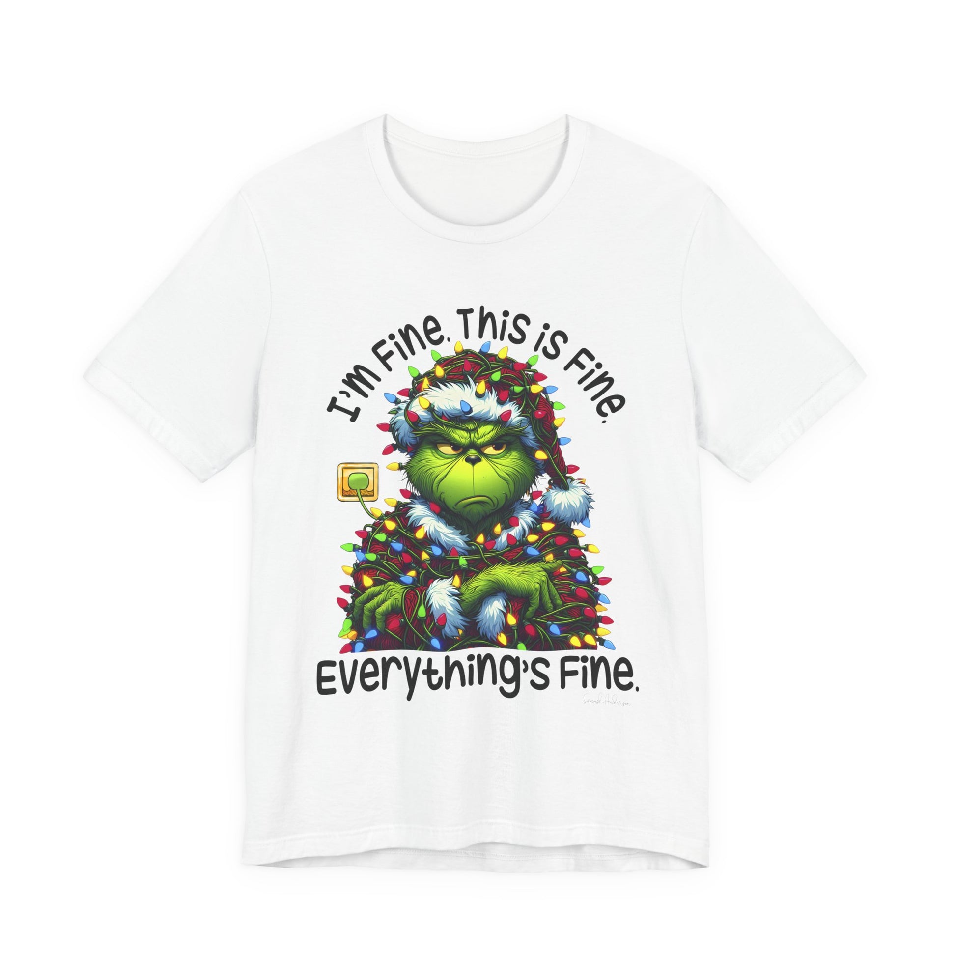 Im Fine Grinch Unisex Jersey Short Sleeve Tee image 2