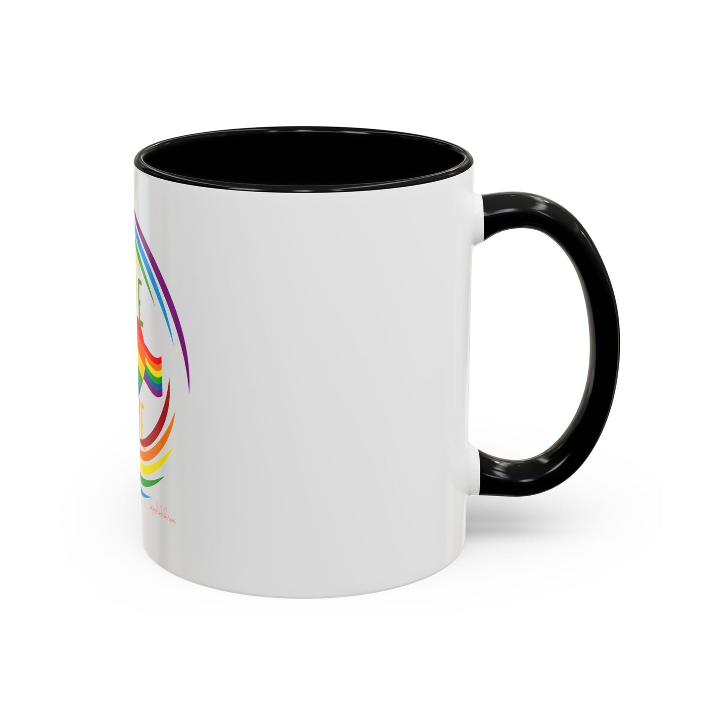 Love is Love Accent Coffee Mug (11, 15oz) image 1