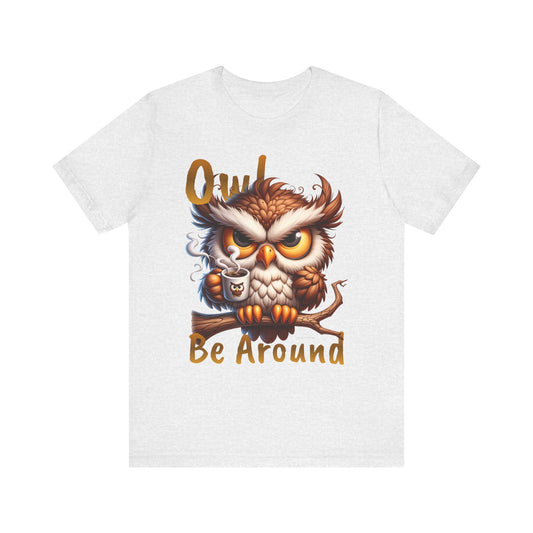 Night Owl Hanging Unisex Jersey Short Sleeve Tee image 0