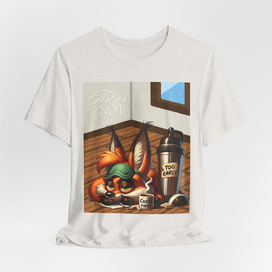 Sleepy Fox Unisex Jersey Short Sleeve Tee image 0