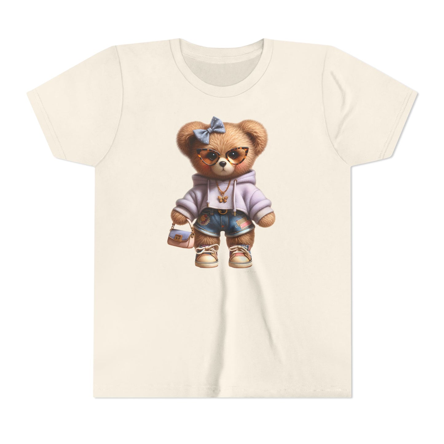 Cute girl bear Youth Short Sleeve Tee image 12