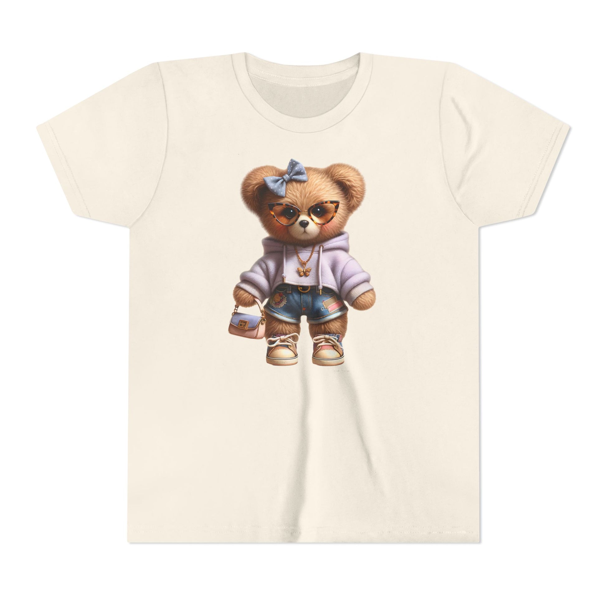 Cute girl bear Youth Short Sleeve Tee image 12
