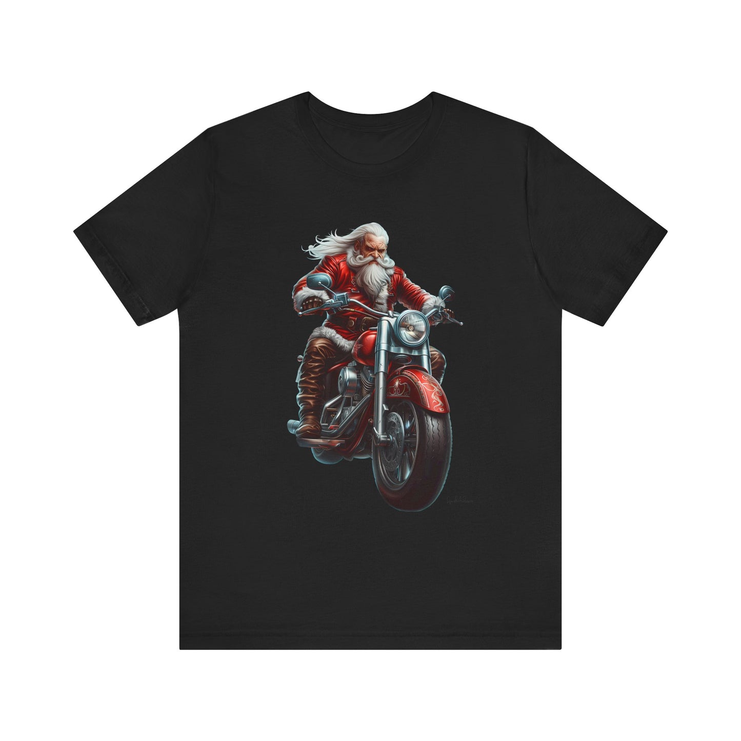 Road Hog Santa Unisex Jersey Short Sleeve Tee image 8