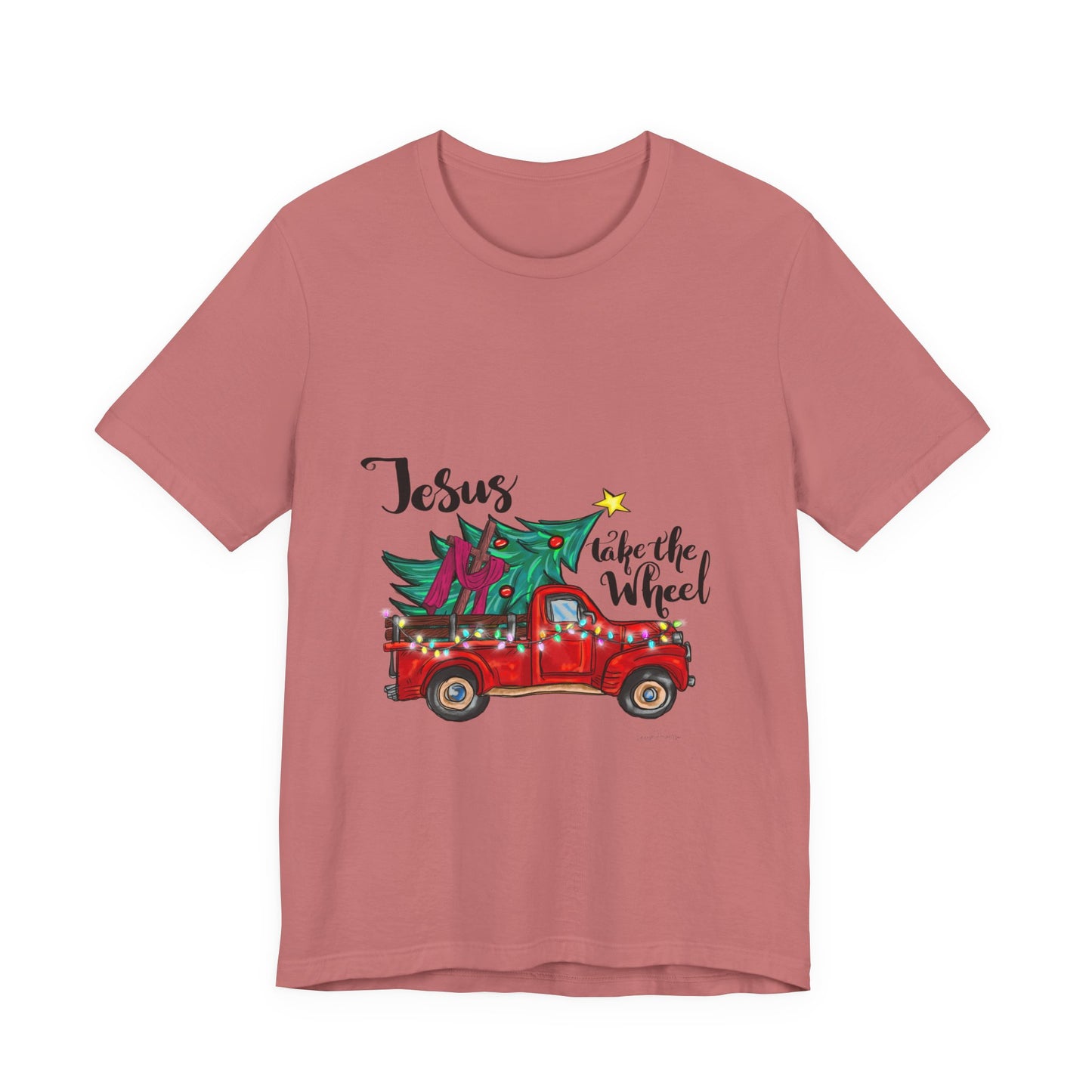 Jesus take the wheel Unisex Jersey Short Sleeve Tee image 10