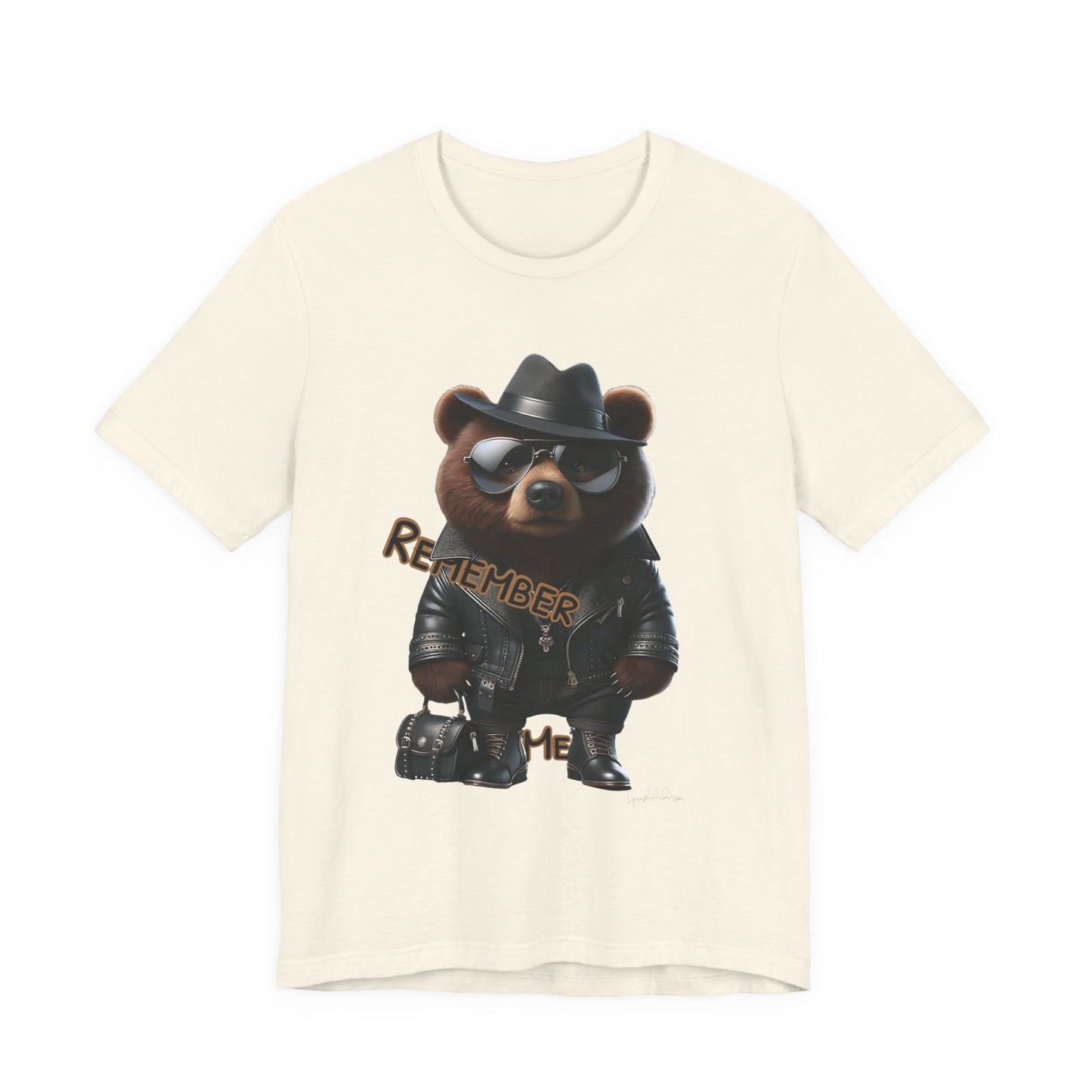 Remember Me Bear Unisex Jersey Short Sleeve Tee image 10